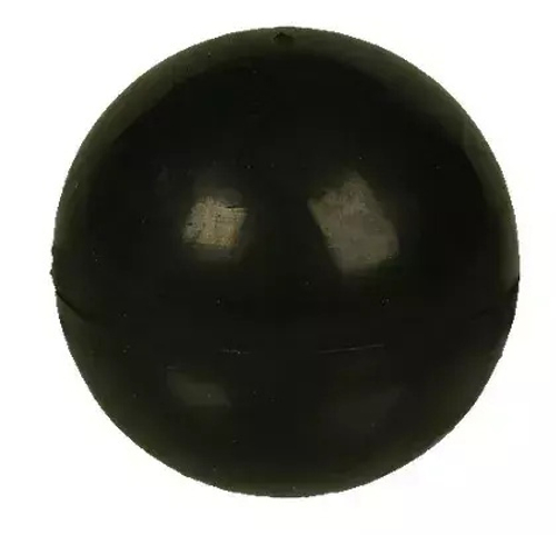 Игрушка для собак "Цельнорезиновый мяч", 6,5 см, черный