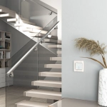 Выключатель одноклавишный с подсветкой Hammer (белый) W1210101