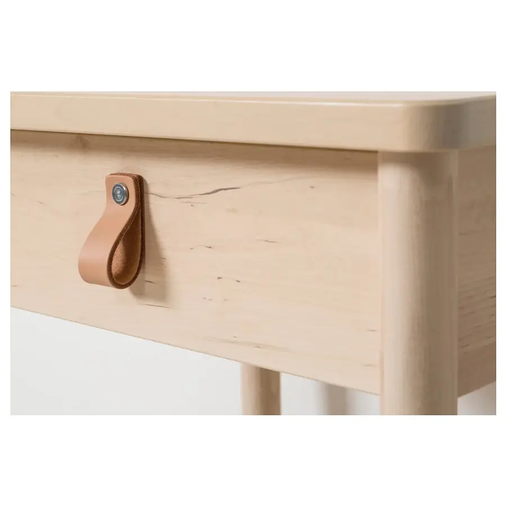 Тумбочка прикроватная - IKEA BJÖRKSNÄS/BJORKSNAS/БЬЁРКСНЭС ИКЕА, 48х38х69 см, под беленый дуб
