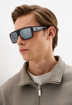 Спортивные очки LiP Rock / Gloss Black - Red / PC Polarized / Silver Mirror Smoke Lens