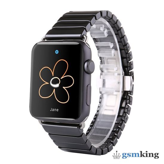 Ceramic Link Bracelet Black (Чёрный) for Apple Watch