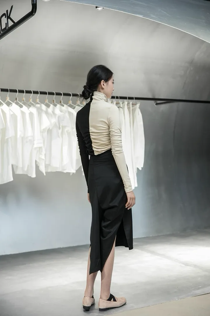 Плиссированная водолазка «MARZ»