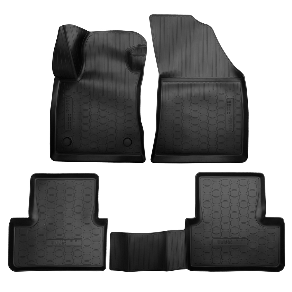 Ковры в салон Norplast/Unidec для Renault Megane IV в кузове SD (2016-), Черный, арт.NPA11-C69-570