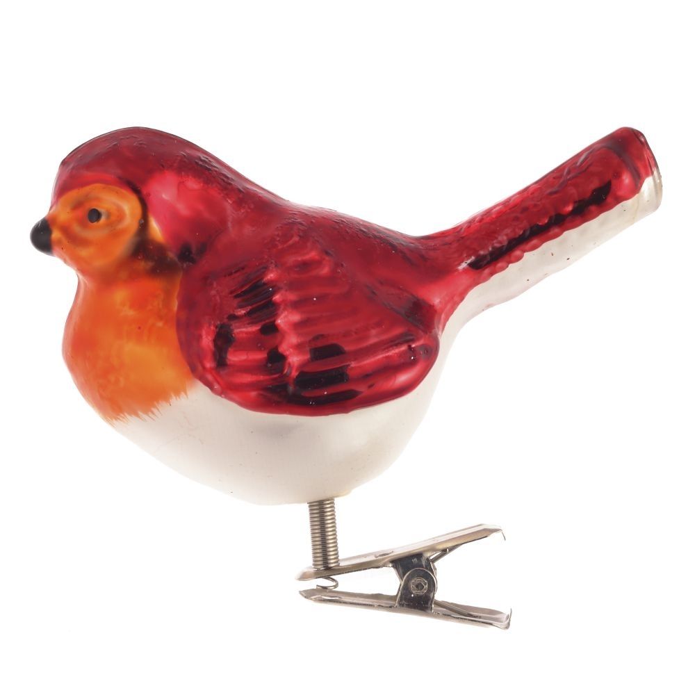 GAEM Украшение новогоднее на прищепке "Птичка", L8 W5 H8 см, 4в.