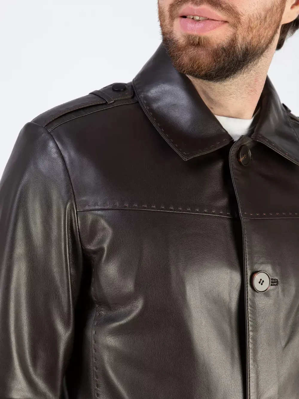 Кожаная куртка демисезонная