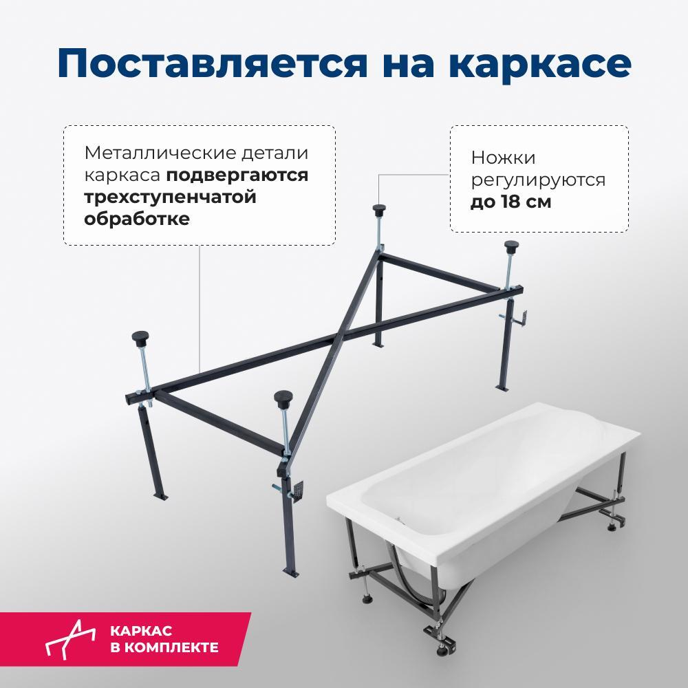 Акриловая ванна Aquanet Nord NEW 150x70 (с каркасом)
