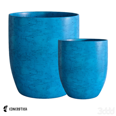 Кашпо VASE3 COBALT BLUE D60 H65