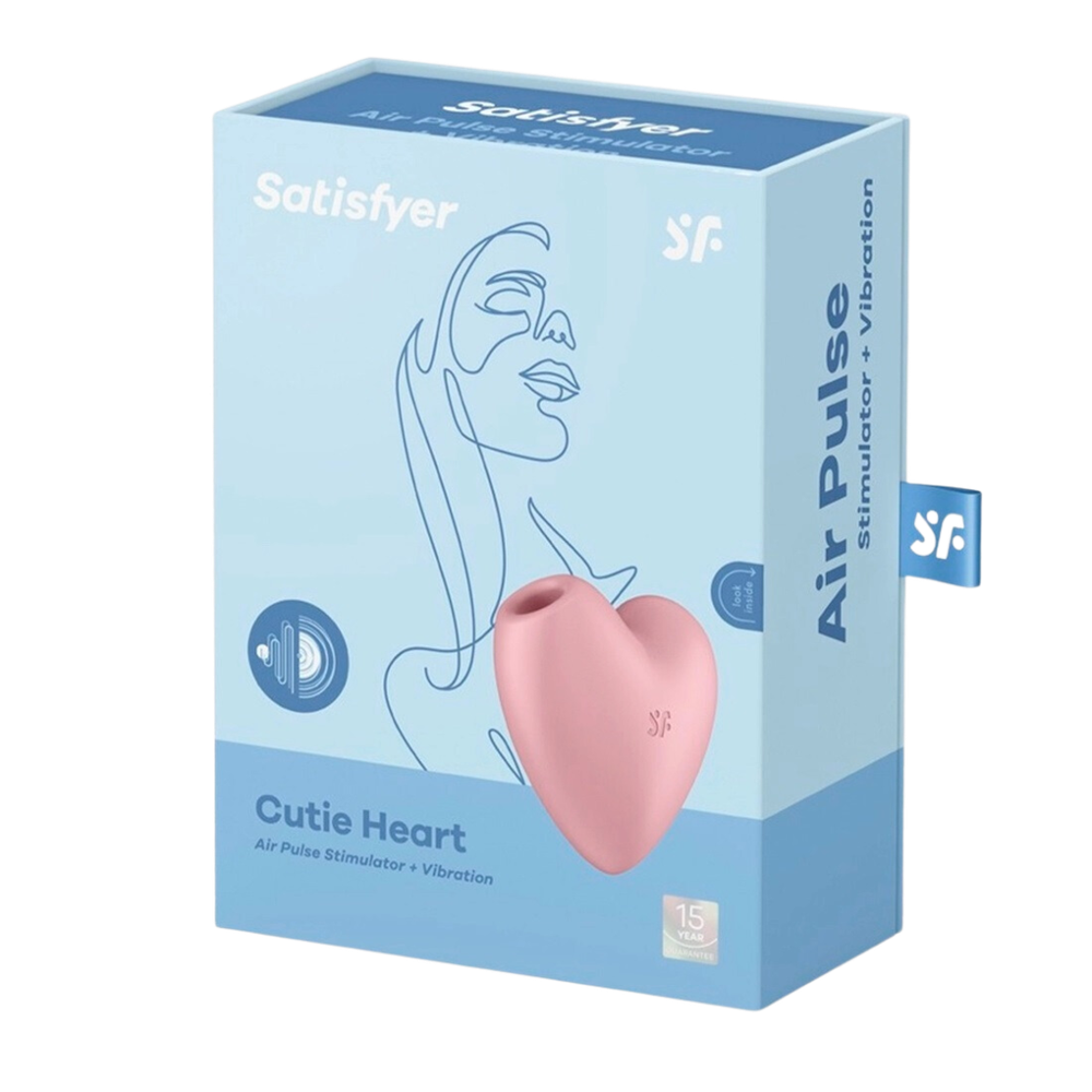 Бесконтактный стимулятор клитора с вибрацией Cutie Heart