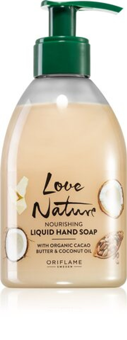 Oriflame Love Nature Cacao Butter & Coconut Oil - питательное жидкое мыло для рук /   300  ml  / GTIN 2800016261680