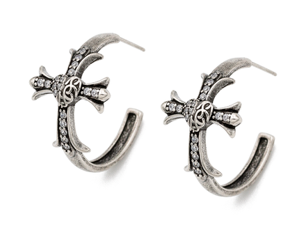 Серьги-Кольца "Chrome Hearts", 26,5мм