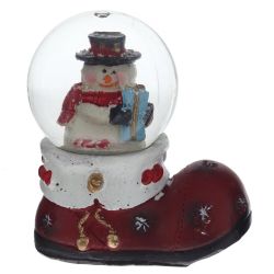 GAEM Фигурка декоративная "Медвежонок/Снеговик" в стекл шаре, L7 W4 H7,5 см, 2в.