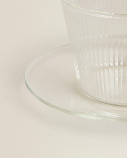 Zara Home чайная пара из боросиликатного стекла, цвет прозрачный, 15.5 см