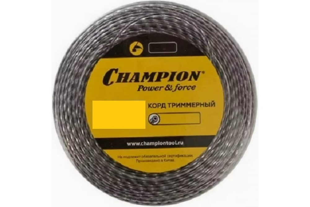 ЗИП Корд триммер (леска) 3,0мм, 50м Champion витой треугольник