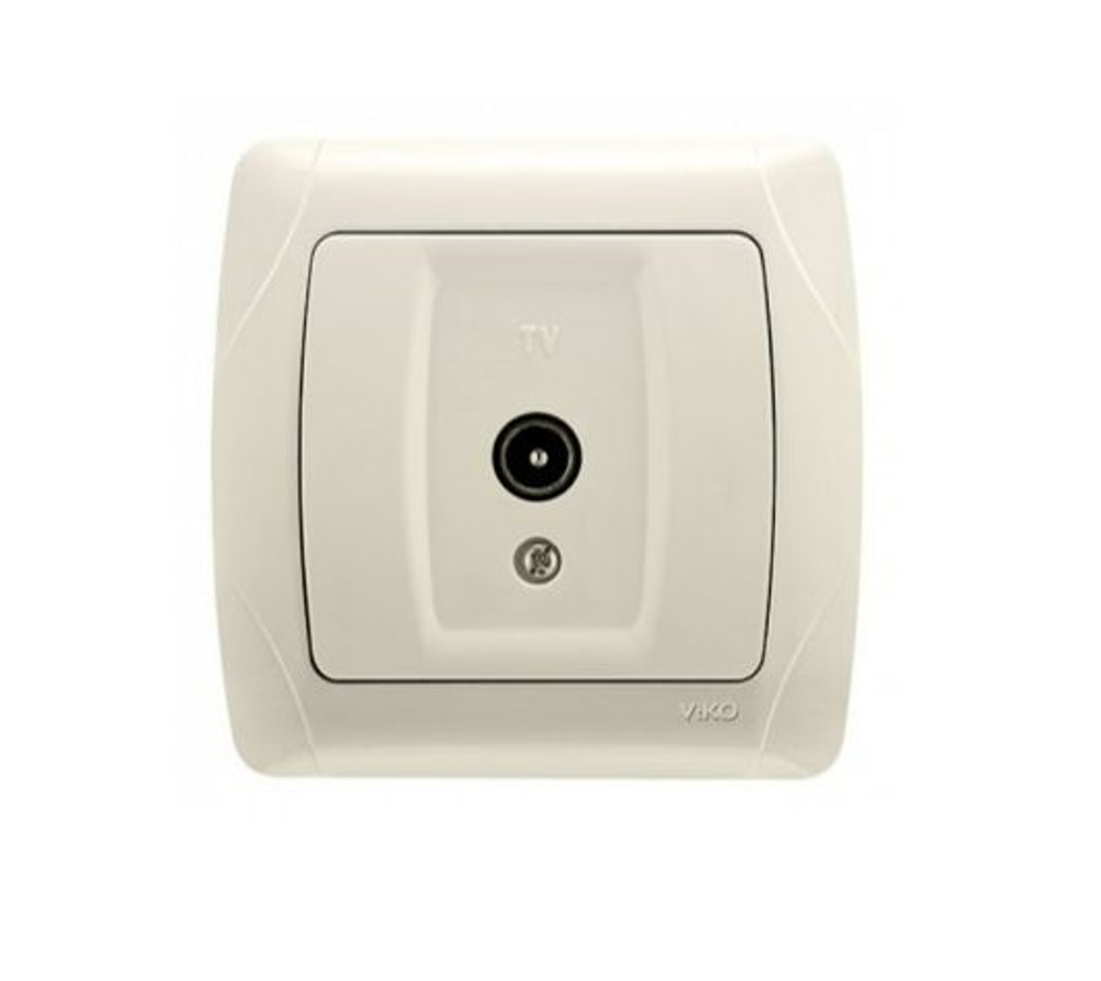 Розетка TV Viko Carmen кремовый 90562010