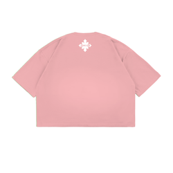 Футболка “СЕРДЦЕ” CROPTOP розовая