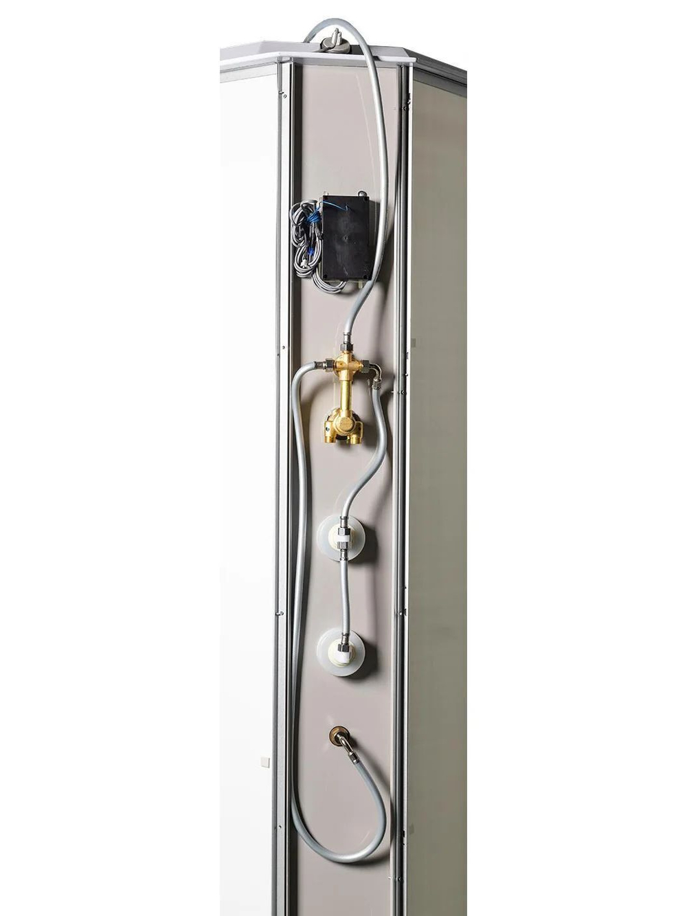 Душевая кабина WeltWasser  WW500 HALLE 1204 R 120х90 см,  прозрачное стекло, поддон низкий, крыша, гидромассаж, правосторонняя