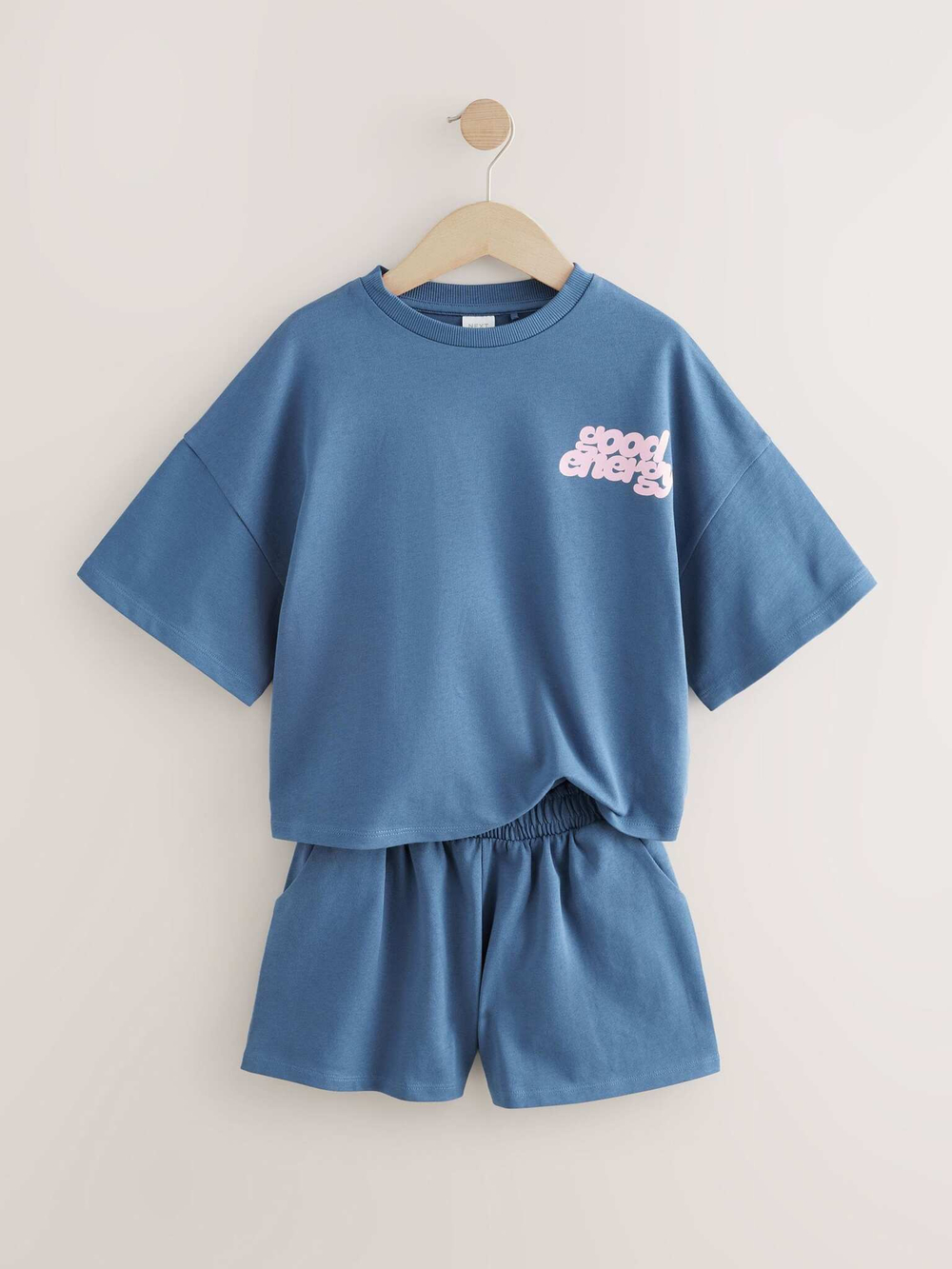 Футболка и шорты в комплекте для девочки Next AM0-158, Синий