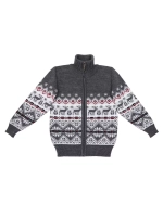 Кофта вязаная на молнии "Северное сияние"