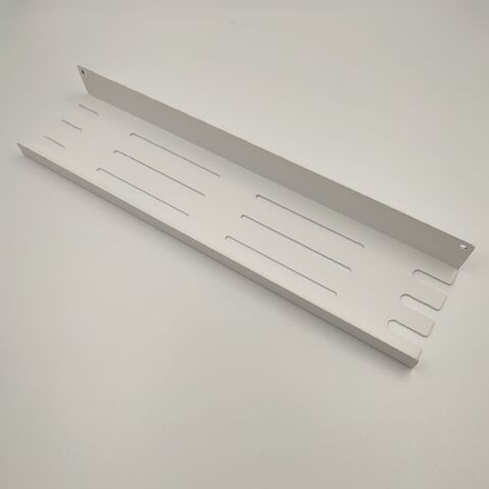 Полка MetaDec Holes настенная прямая, 40х10см белая, 1шт