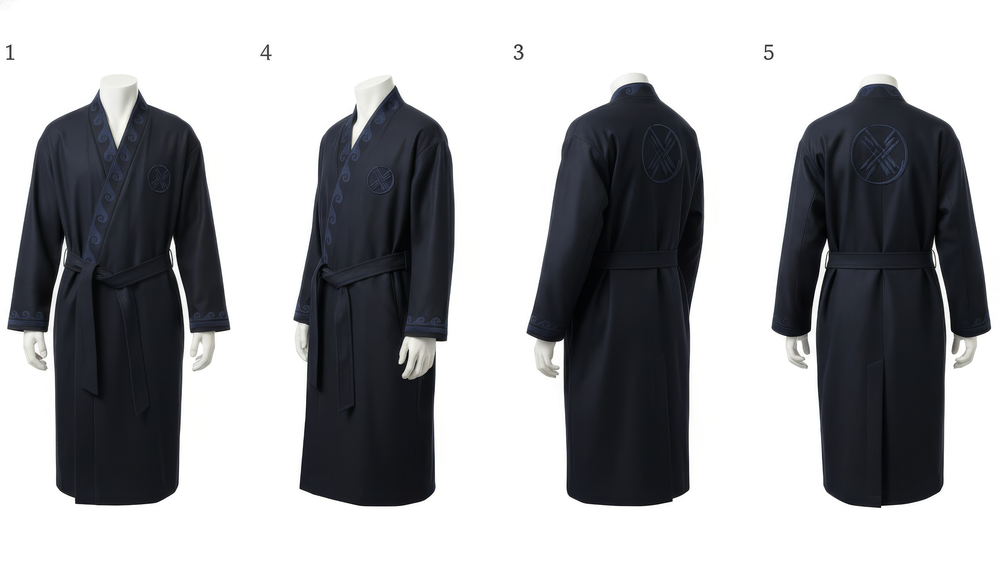 Шапан шерстяной OYU TOLQYN DARK BLUE