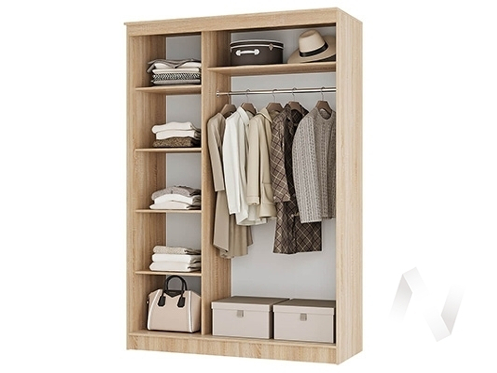 Шкаф-купе 1.5 МС Сакура (дуб сонома/белый)