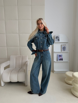 Комбинезон джинсовый