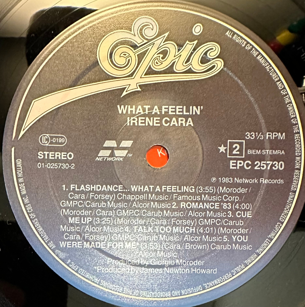 Irene Cara - What A Feelin (Европа 1983г.)