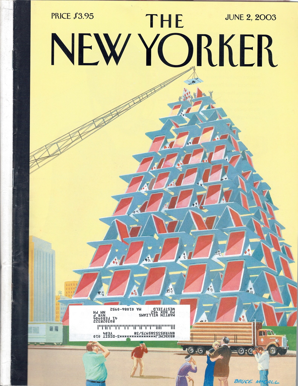 Журнал The New Yorker 02-06-2003, поврежденный