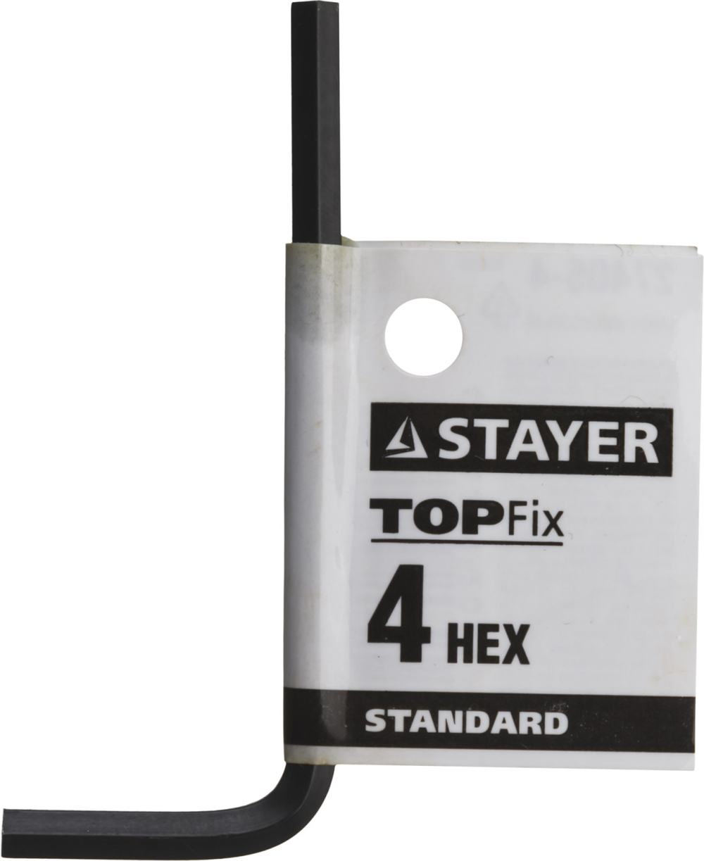 STAYER 4 мм, шестигранный ключ (27405-4)