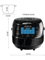 Мультиварка Wi-Fi IQ Home PMC 5017, 5 л, 860 Вт, 75 программ, черная