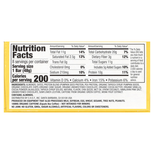 Quantum Energy Square, темный шоколад с розовой гималайской солью, 8 плиток по 48 г (1,69 унции)