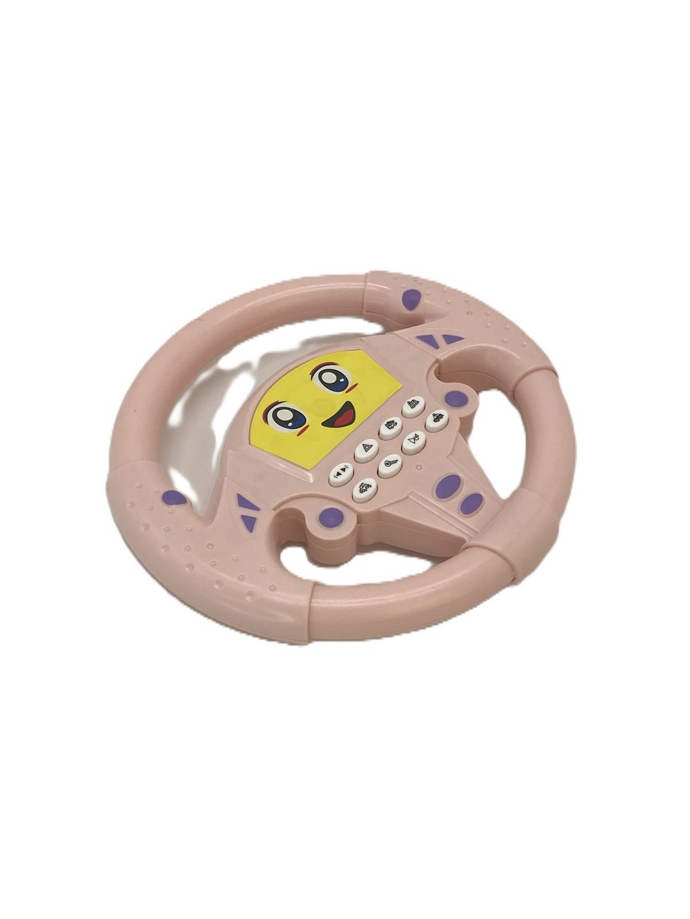 Игрушка Руль музыкальный Смайлик (3260B) цвет розовый