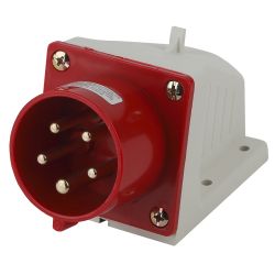 Вилка ЭРА VS-16-3P-PE-N-IP44 стационарная 515 3Р+РЕ+N 16А 380В IP44 | Силовые разъёмы