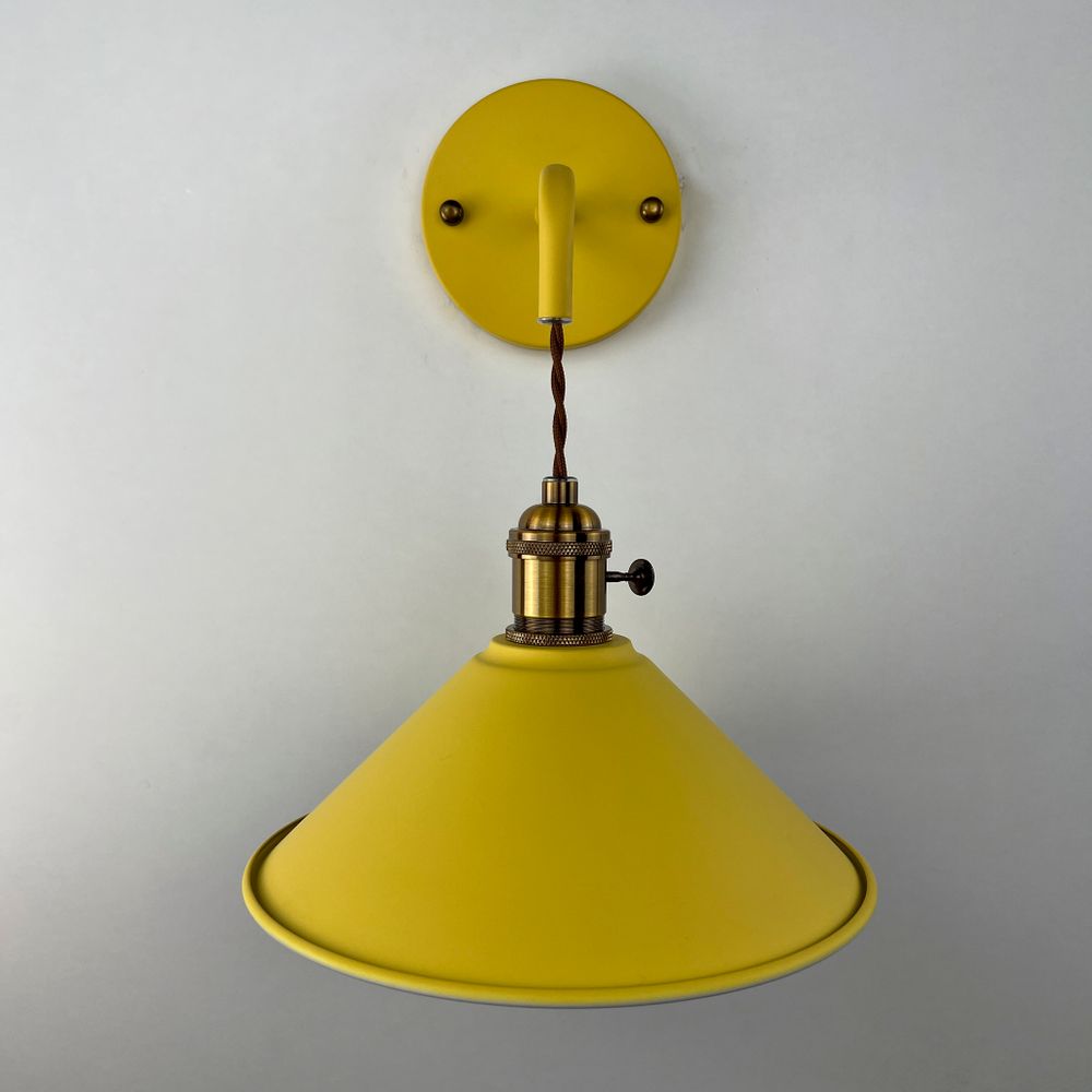 Бра С Подвесным Плафоном Braid Wall Yellow By Imperiumloft