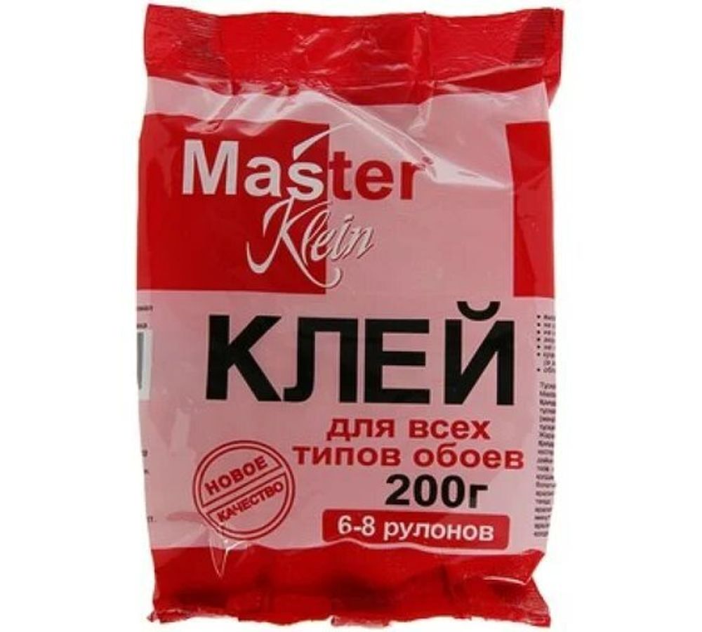 Клей обойный Мастер Клин для всех типов обоев 200г