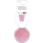 Расческа для волос массажная 15х7 см, с блестками прозрачный/розовый, MONTE VITA (МОНТЕ ВИТА), 457424