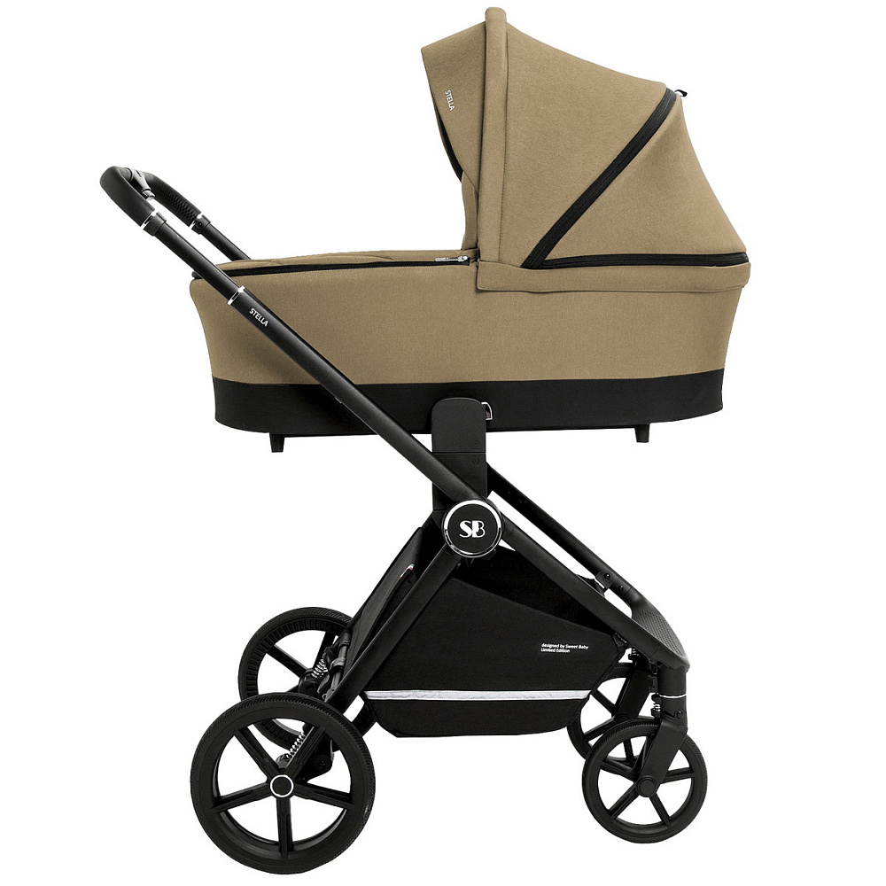 Коляска 3 в 1 Sweet Baby Stella + автокресло Premier Black Beige