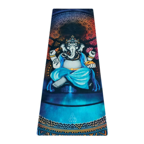 Коврик для йоги Ganesha Gold Limited Edition Ramayoga из замши и каучука