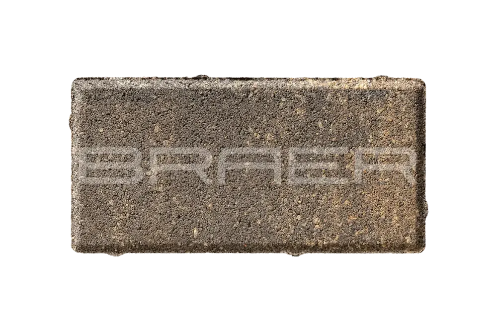 Тротуарная плитка Braer Прямоугольник, Color Mix Каштан, 40 мм