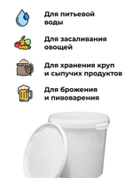 Бак для брожения / Емкость для сбраживания 32л, 2 шт.