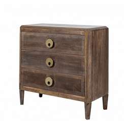 Комод c 3 ящиками Tepid из массива манго, 80х85 см