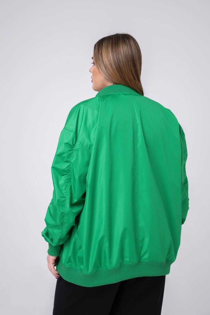 Куртка-бомбер, зеленый