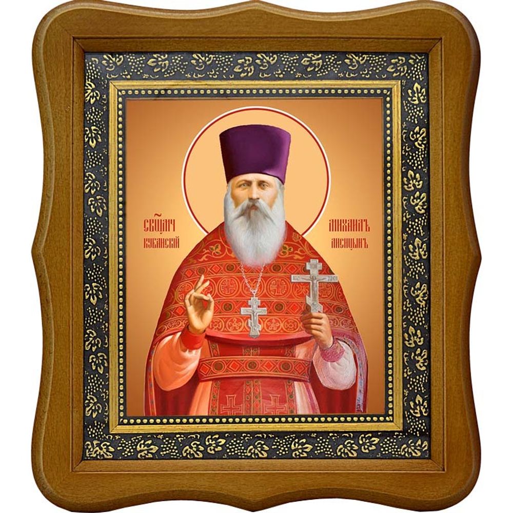 Михаил Кубанский (Лисицын) священномученик пресвитер. Икона на холсте.