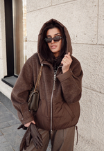 Куртка демисезонная комбинированная с шерстью