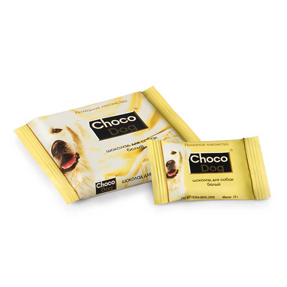 Choco Dog лакомство для собак (белый шоколад) 15 г