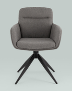 Стул обеденный Waldo серый с серой экокожей