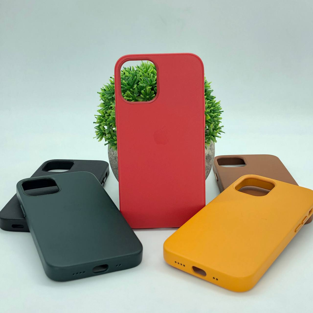 Leather Case без кнопки для iPhone 17