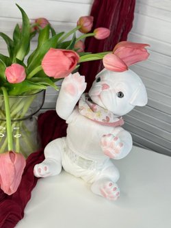 Игрушка мягконабивная 35см AniReal Бульдог (60111)