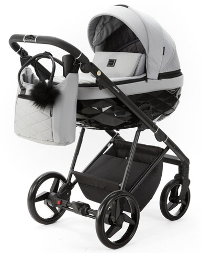 Детская коляска Adamex Quantum 2 в 1 Q-TK83 TIP (СВ.СЕРЫЙ)