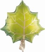 Шар (24''/61 см) Фигура, Кленовый лист, Зеленый, 1 шт.